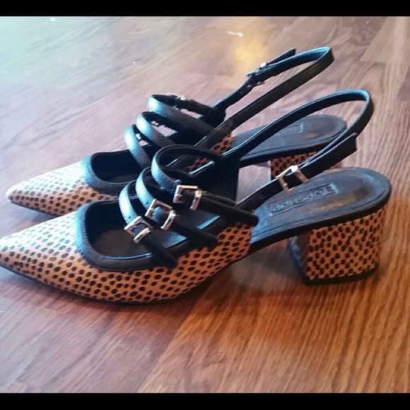 BUY 1 GET ONE 1/2 OFF TOPSHOP CHUNKY HEELS - Picture 2 of 4